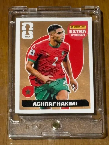 Kit 2 Extra Sticker Panini 2026 - Hakimi bronze + Haaland prata 
