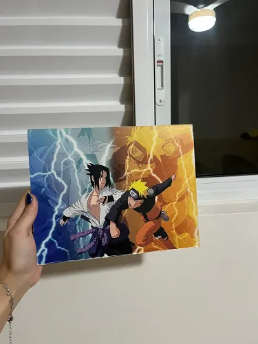 2 placas decorativas de naruto