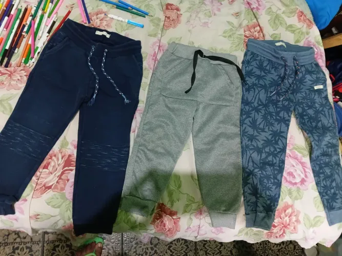 Calças moletom infantil masculino-2 e 3 anos