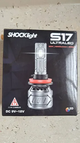 Par de Lâmpadas LED H4 Shocklight S17