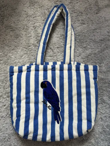 Bolsa listrada atoalhada Farm