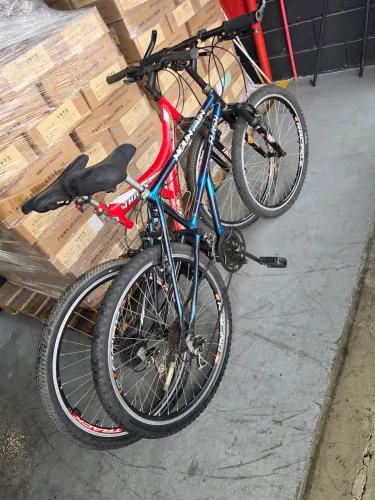 2 bicicletas aro 26 por 600,00 revisadas
