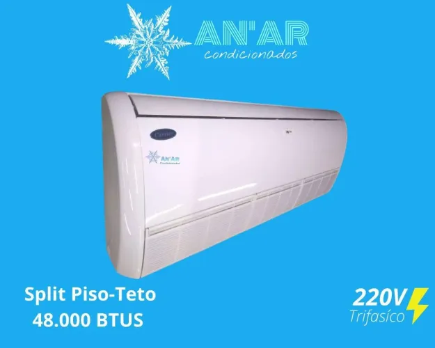 Ar condicionado Split Piso-Teto 48.000 BTUS só frio 220v trifásico 