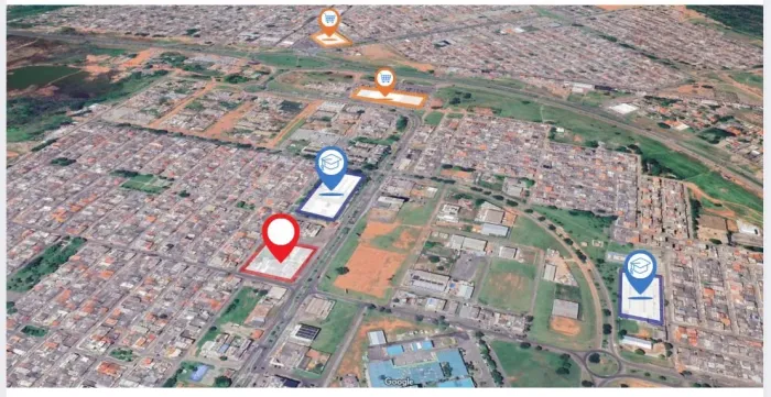 Terrenos em área comercial à venda em Santa Maria