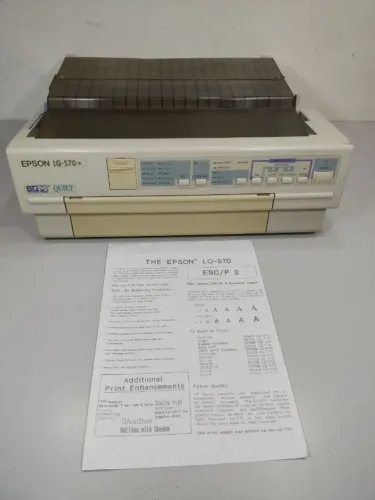 Impressora Matricial Epson Lq-570+ Funcionando Ok Uo7 (Usado)