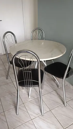 MESA TAMPO GRANITO COM 4CADEIRAS