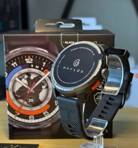 Smartwatch Haylou Solar Ultra - GPS Integrado, Lacrado e Original