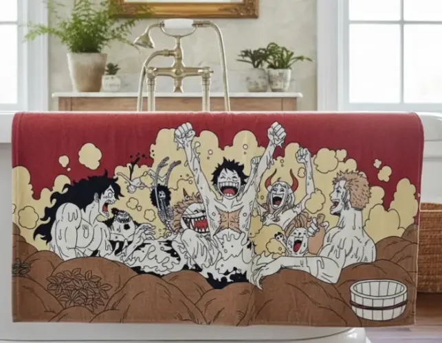 Toalha De Banho One Piece Do Japão Nova