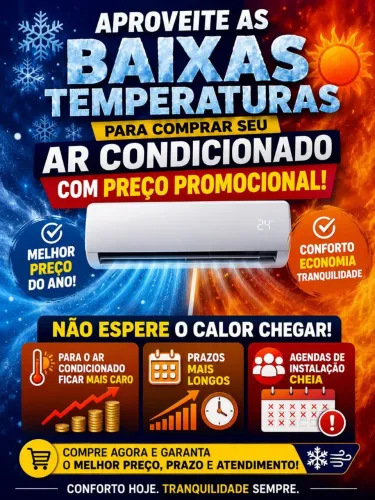 Venda de ar condicionado todas marcas 