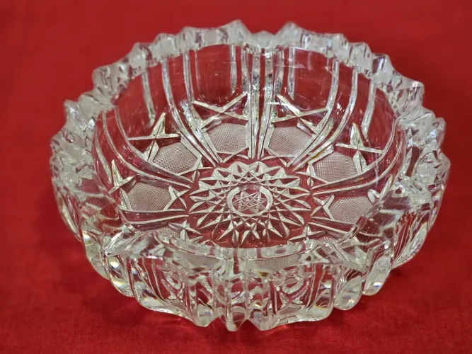 CINZEIRO DE CRISTAL BOHEMIA DÉCADA DE 60