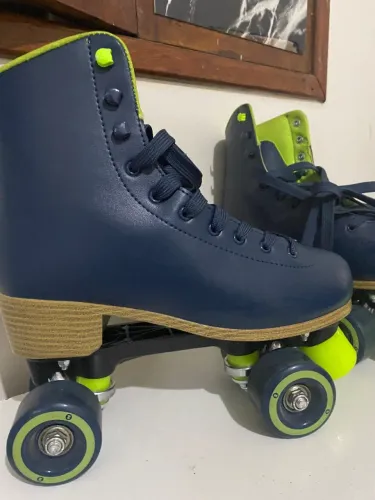 Patins Retrô Azul/Verde