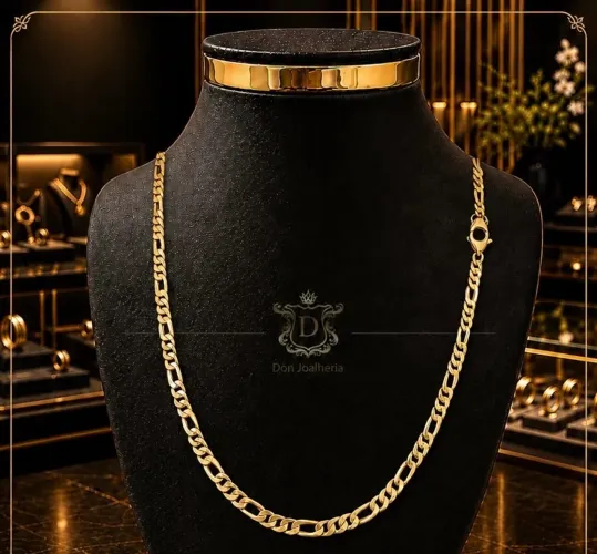 Colar Grumet 3x1 em Ouro 18k 750