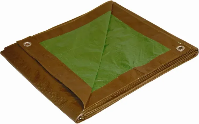 Dry Top Tarp Lona Média 3.05m x 4.22m Medium Duty Reversible Tarp Brown/green