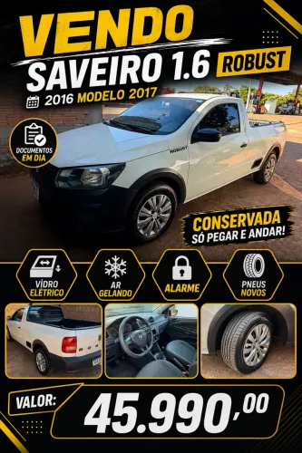 Volkswagen Saveiro Robust 1.6 Total Flex 8V 2017