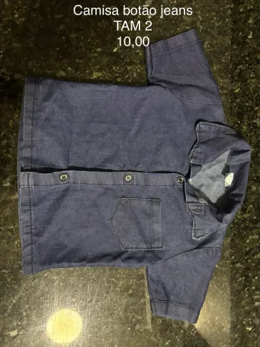 Lotinhos de camisas de camisas TAM 1/2 anos