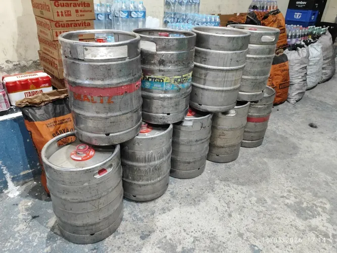 Barril de chopp lisos para chopes artesanais como Donzela, Marquês, Belco, etc.