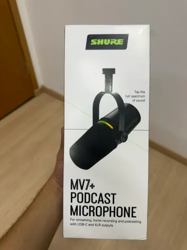 Microfone Shure Mv7+ Podcast novo Caixa lacrada Produto Novo