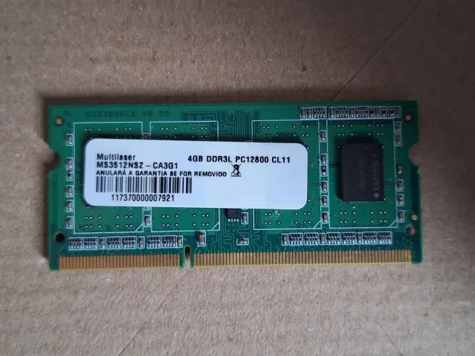 Memória RAM Notebook Multilaser 4GB DDR3L