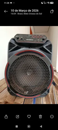 Caixa de som bluetooth mondial 