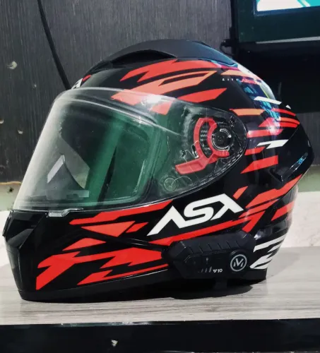 CAPACETE ASX, TAM: 58 COM 1-INTERCOMUNICADOR!