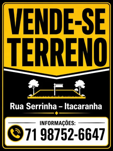 Vendo terreno em Itacaranha