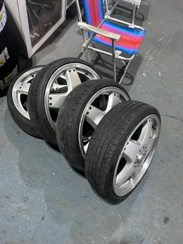 Rodas aro 18/6 pneus 165-40 quebra galho 