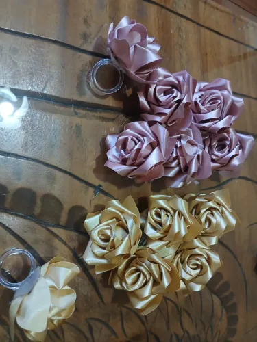 Porta Guardanapos Rosas 6 Unidades