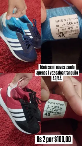 2 tênis masculino pelo preço de 1