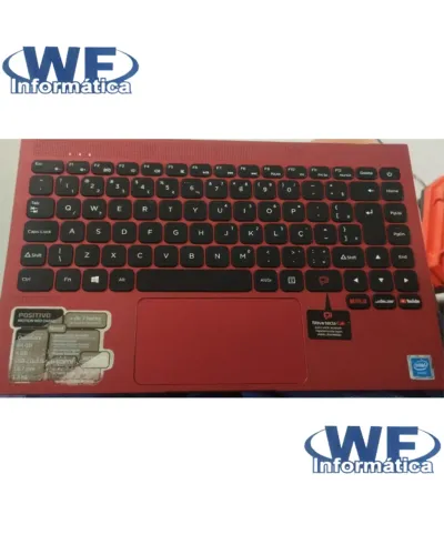 TAMPA SUPERIOR DA CARCAÇA NOTEBOOK POSITIVO MOTION RED C464F