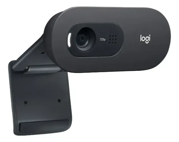 Webcam Hd 720p Com Microfone C505 Preto Logitech Preto