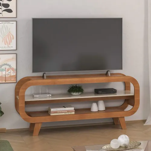 Rack Théo Artely Cinamomo/Off White - NOVO NA CAIXA