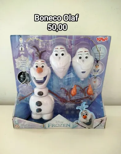 Boneco Olaf Monta e Desmonta da Disney Frozen, fabricado pela Toyng