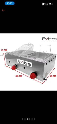 Fritadeira a gás 2 Cubas 5L cada