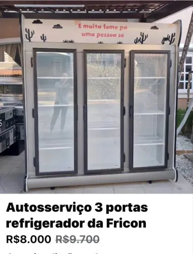 Auto serviço- freezer 3 portas 