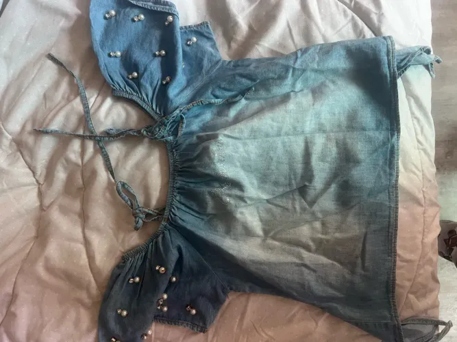 Blusa jeans Pituchinhus