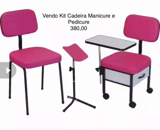 Kit cadeira manicure 