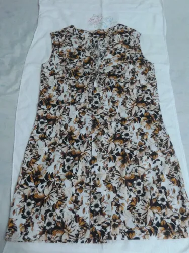 Vestido estampado algodão Batoons tamanho 46 (nunca usado)