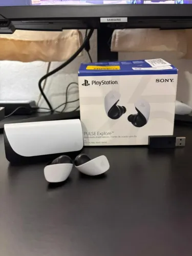 Fone De Ouvido Sem Fio Gamer Sony Pulse Explore Branco
