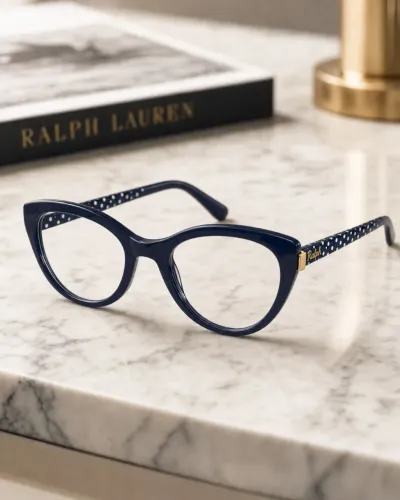 Óculos Ralph Lauren Original Feminino | Armação Azul Marinho em Excelente Estado