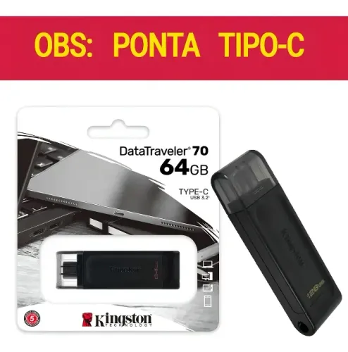 PEN DRIVE 64GB TYPE-C USB 3,2