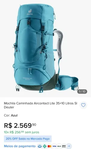 Mochila Deuter Aircontact Lite New Sl 35+10l
