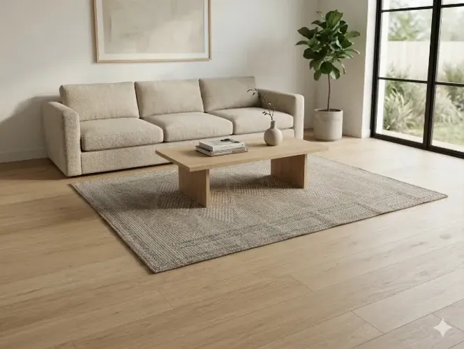 Tapete Fibra Natural 1,90x1,40 - Estilo Rústico / Sala ou Quarto