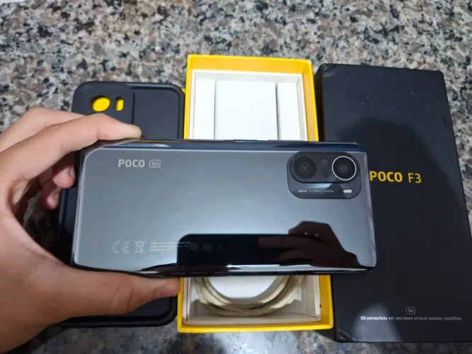 Poco F3 5G 256gb/8ram + Brinde Fone Gamer TWS - Completo na Caixa