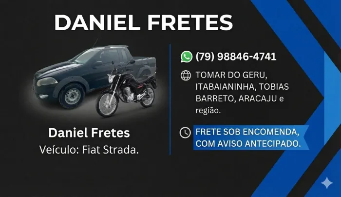 REALIZO FRETE NA REGIÃO de Itabaianinha 