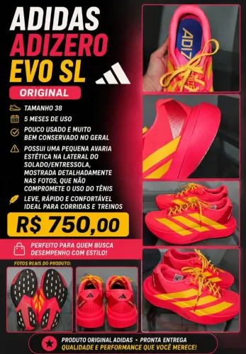Tênis Adidas Adizero EVO SL Original 