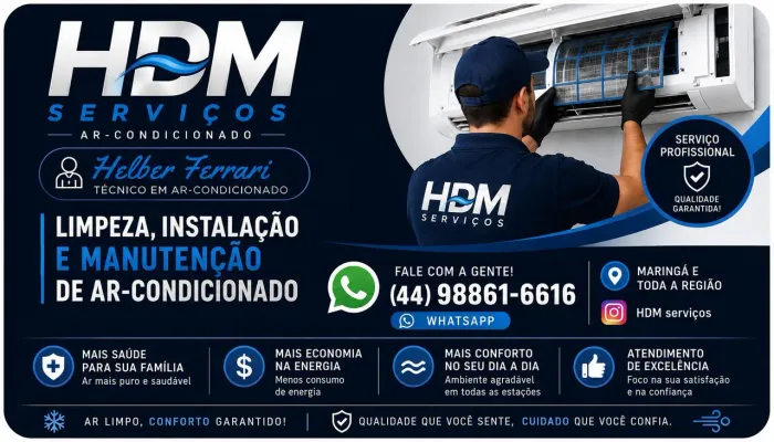Limpeza e higienização de ar condicionado