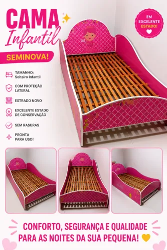 Cama seminova infantil 