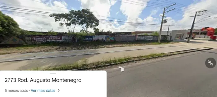 VENDO TERRENO DE 5.500 M2 EM PLENA AUGUSTO MONTENEGRO