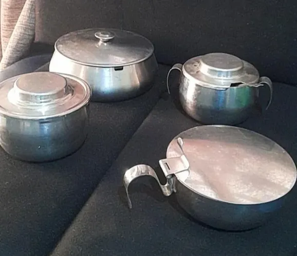 Conjunto retro Inox anos 60/70