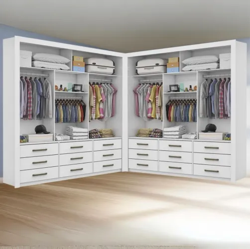 Closet Modular Harmonia Ele e Ela
